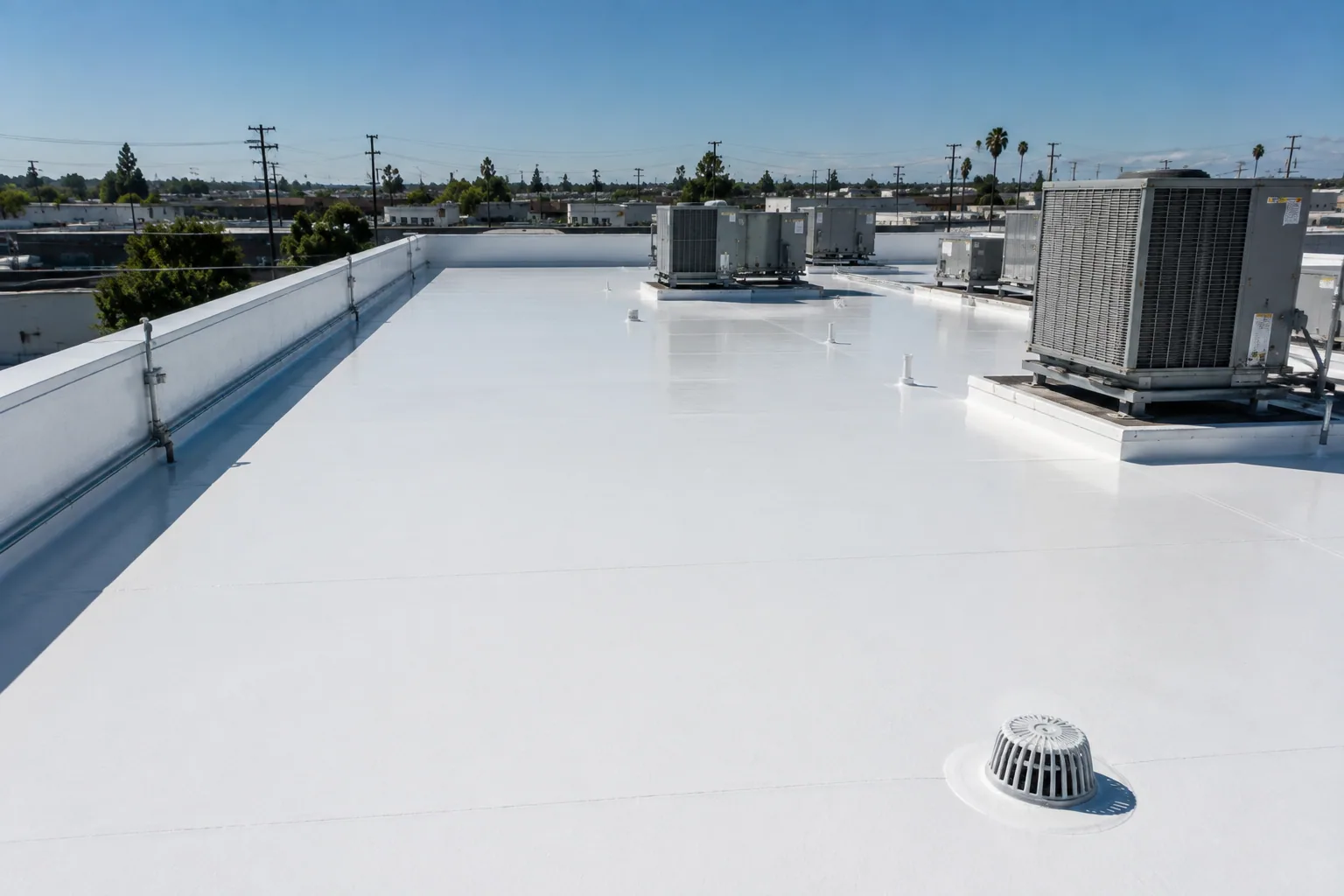 Commercial Roof Flashing Failure Repair in Visalia, CA Commercial Roof Flashing Failure Repair in Visalia, CA