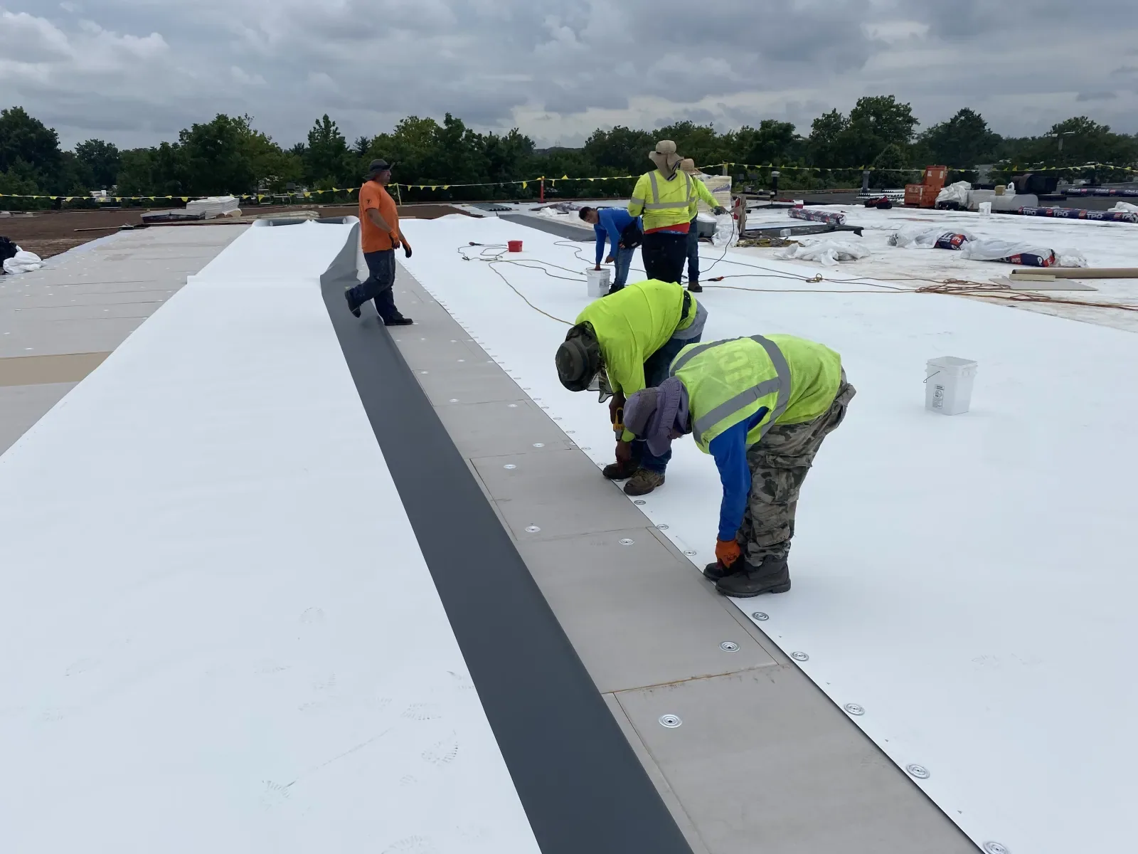 Commercial roof replacement in Visalia, CA