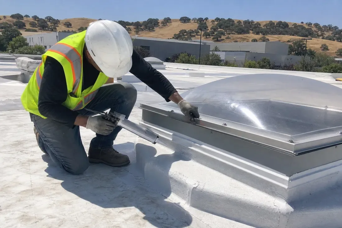 Commercial Skylight and Penetration Flashing in Visalia, CA